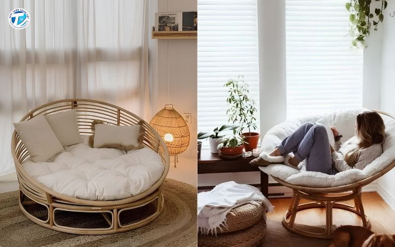 Giường Mây Tròn: Vẻ Đẹp Mộc Mạc Nhưng Đầy Tinh Tế